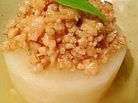 圧力鍋でふろふき大根肉味噌添え♪